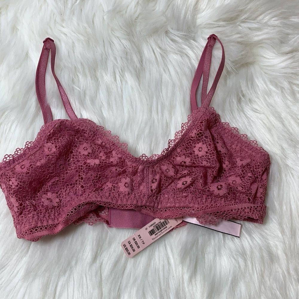 Victoria's‎ Secret Taupe Lace Bralette Size…